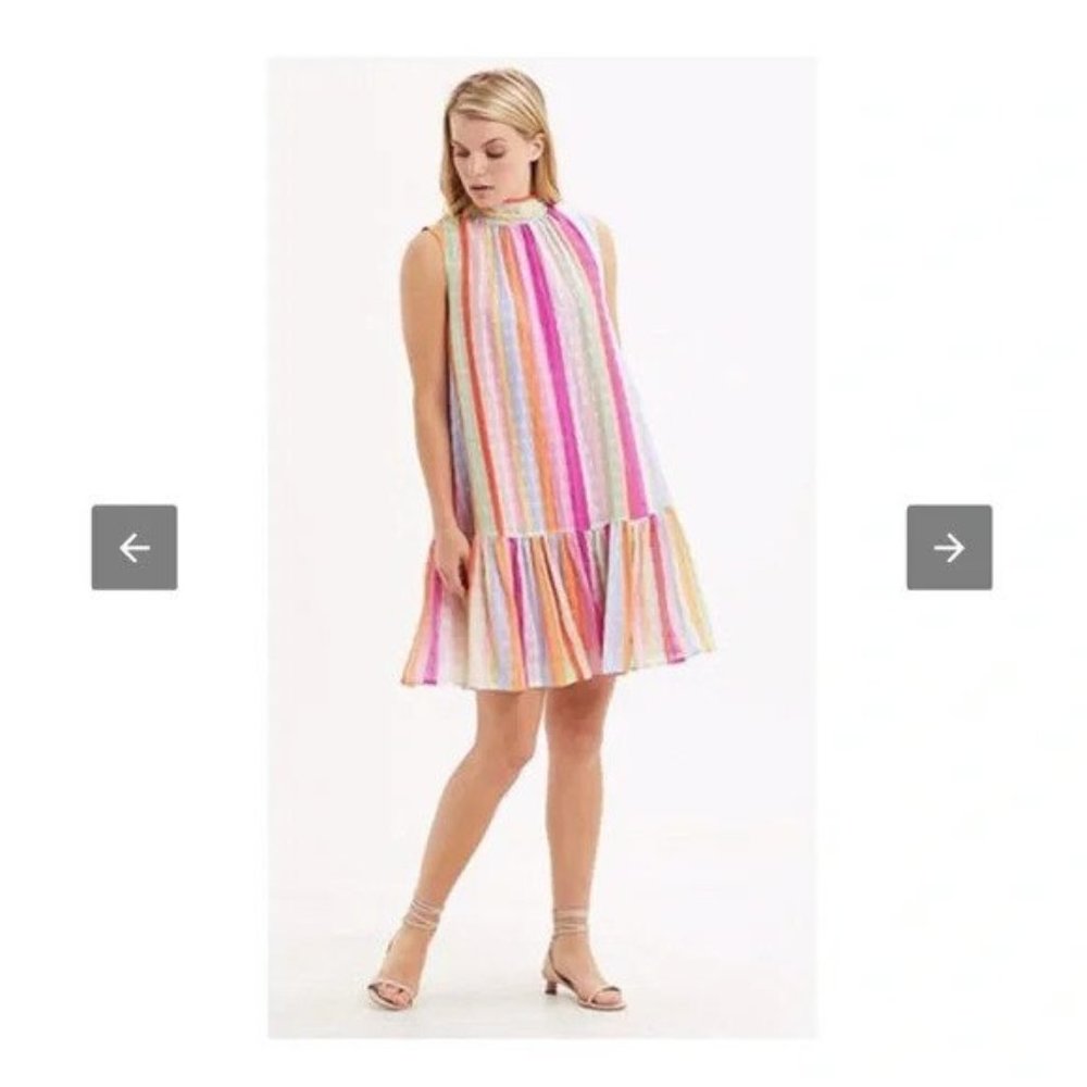 MARIE OLIVER ALI FLOUNCE DRESS NWT Sz M